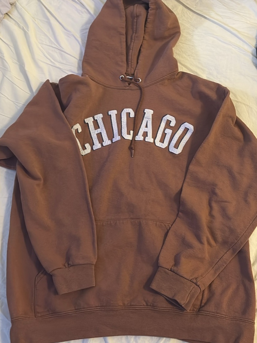 Chicago Brown Hooded Sweatshirt